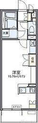 レオネクストななみ ワンルームの間取図画像