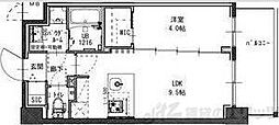 S-RESIDENCE江坂focal 1LDKの間取図画像