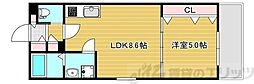 セレニティ豊川I 1LDKの間取図画像