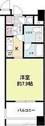 レジディア江坂 ワンルームの間取図画像