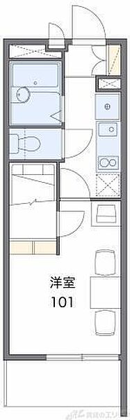 レオパレスセジュール高槻 402｜大阪府高槻市八丁畷町(賃貸マンション1K・4階・19.87㎡)の写真 その2