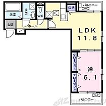 ア・ラ・モード　ＴＮ 102 ｜ 大阪府摂津市鳥飼野々２丁目7-7（賃貸アパート1LDK・1階・45.80㎡） その2