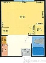 梶マンション  ｜ 大阪府箕面市粟生間谷東５丁目32-28（賃貸マンション1K・1階・17.00㎡） その2