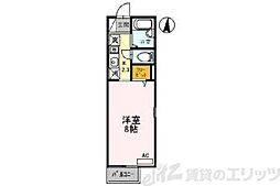 ソレーユ箕面 ワンルームの間取図画像