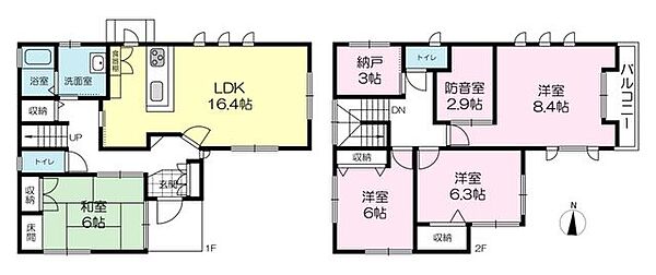 間取りを拡大表示