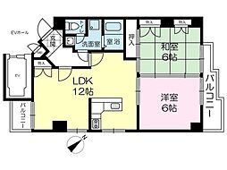 ピュアハイツ小久保 2LDKの間取図画像