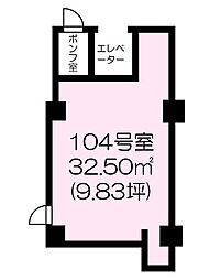 シャレード高砂 ワンルームの間取図画像