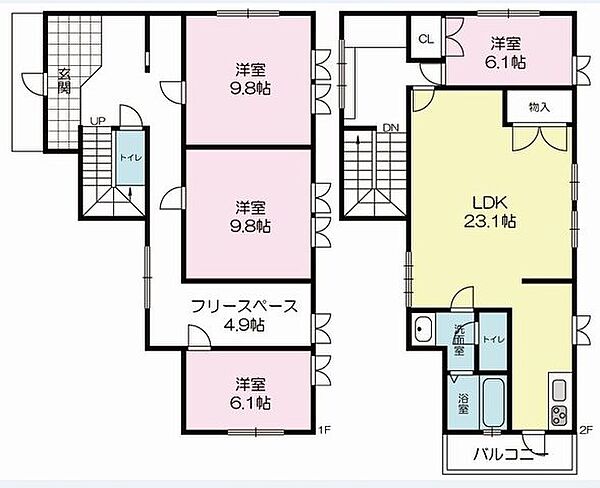 間取りを拡大表示
