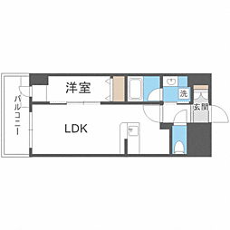 シンセラティ薬院 10階1LDKの間取り