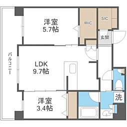 間取図画像 2LDK