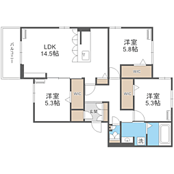 間取図画像 3LDK