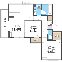 Gentiana scabra 2LDKの間取図画像