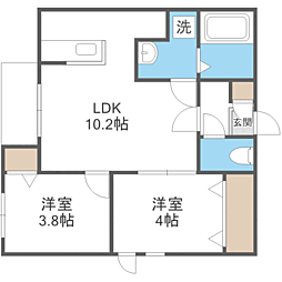 間取図画像 2LDK