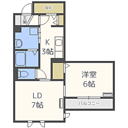 間取図画像 1LDK