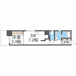 エミネンス香椎駅前 1DKの間取図画像