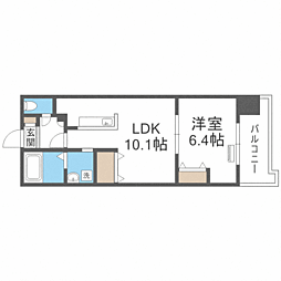 Duo県庁前 1LDKの間取図画像