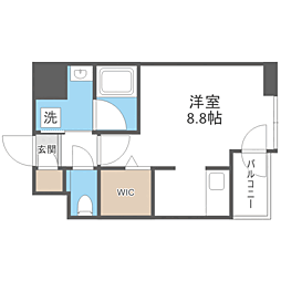 エンクレスト空港前 ワンルームの間取図画像