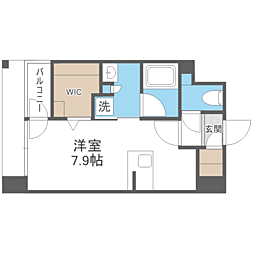 エンクレスト空港前 ワンルームの間取図画像