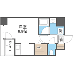 エンクレスト空港前 ワンルームの間取図画像