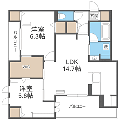 物件の間取り