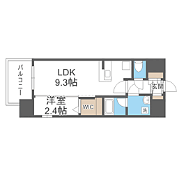 エンクレスト博多LEGEND 1LDKの間取図画像