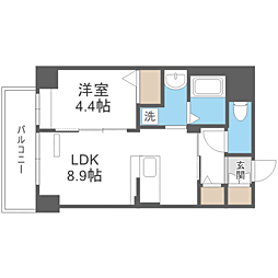 セラヴィ箱崎 1LDKの間取図画像