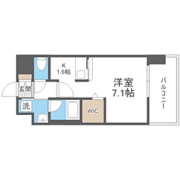 エンクレストベイサイド通り 1Kの間取図画像