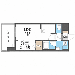 GRANFOREHakataWaterFront 1LDKの間取図画像