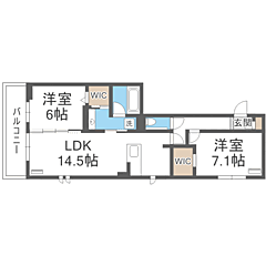 物件の間取り