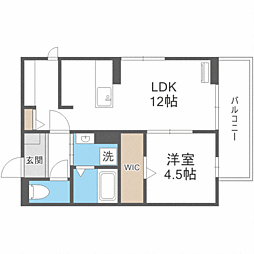 D-room笹原駅南 1LDKの間取図画像