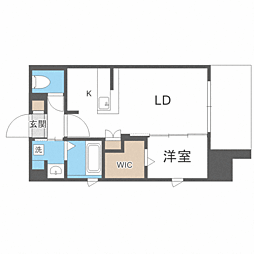 ブラン・スタイル博多314 1LDKの間取図画像