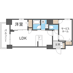 ときわビル 1LDKの間取図画像