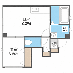 エルメゾン3 1LDKの間取図画像