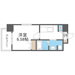 ステイツ姪浜駅前 1Kの間取図画像