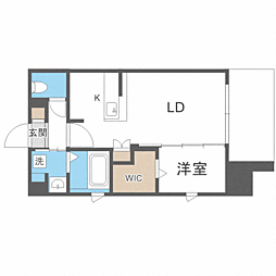 ブラン・スタイル博多314 1LDKの間取図画像