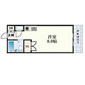 東明マンション江坂5階5.2万円