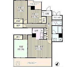 茗荷谷パークレジデンス 9階3LDKの間取り