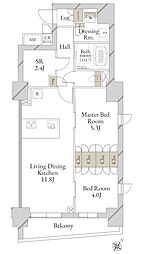 LiveCasa文京千石premier 2SLDKの間取図画像