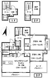 ガヴォット 2SLDKの間取図画像