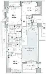 パークハウス要町 3LDKの間取図画像