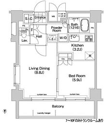 コンフォリア春日富坂 1LDKの間取図画像