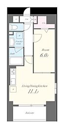 福信館 1LDKの間取図画像