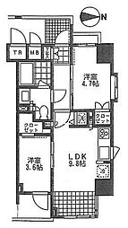 プライムアーバン池袋 2LDKの間取図画像