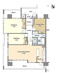 ガーデン文京白山 3LDKの間取図画像