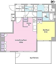 SAKAEPLANET1 1LDKの間取図画像