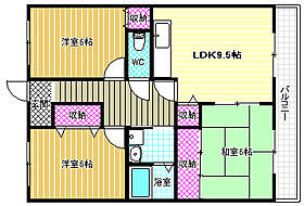 コンフォート津々山  ｜ 大阪府富田林市津々山台5丁目（賃貸マンション3LDK・1階・57.37㎡） その2