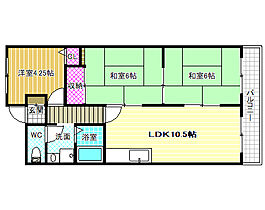 グラード柏原  ｜ 大阪府柏原市太平寺2丁目（賃貸マンション3LDK・2階・60.50㎡） その2