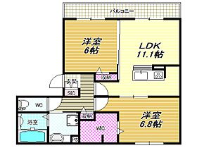 リヴェールメゾン  ｜ 大阪府松原市天美南6丁目（賃貸アパート1LDK・1階・58.06㎡） その2