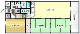 メゾンファミーユ  ｜ 大阪府柏原市国分市場1丁目（賃貸マンション3LDK・2階・66.50㎡） その2