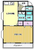 羽曳野ローズマンション  ｜ 大阪府羽曳野市西浦3丁目（賃貸マンション1LDK・2階・47.00㎡） その2